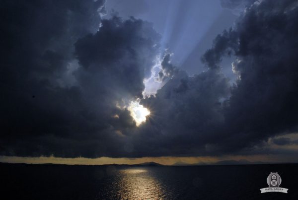 Sunset on the Aegean sea